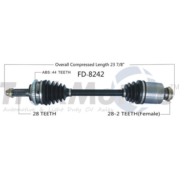 Surtrack Axle Cv Axle Shaft, Fd-8242 FD-8242 - main